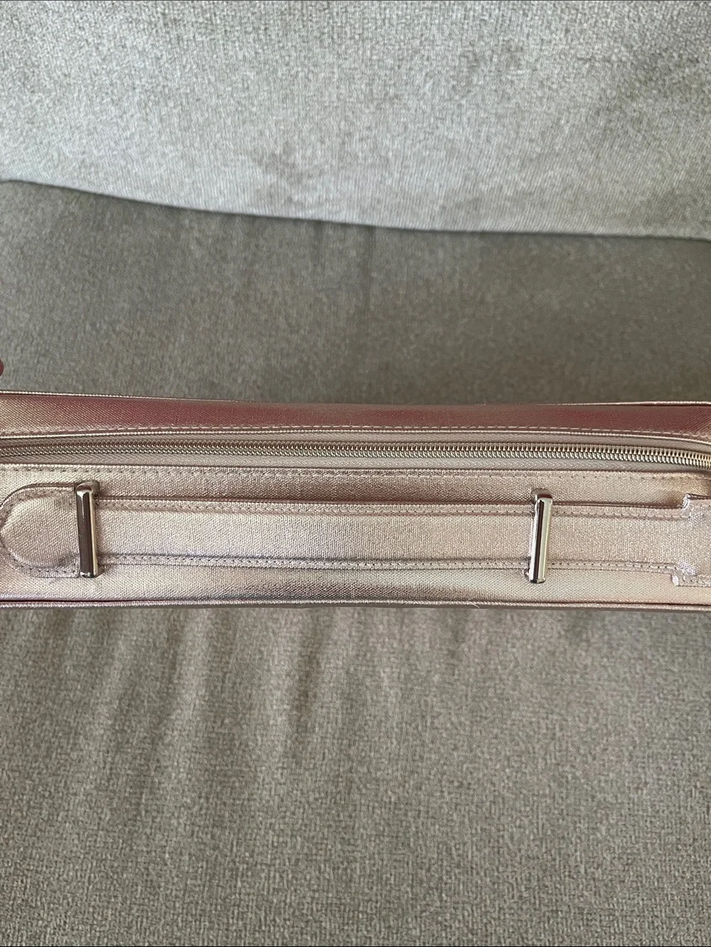 Lancôme Rose Gold make-up case / storage case with handle, new